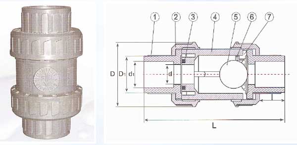 Female Threaded True Union Ball Check Valves