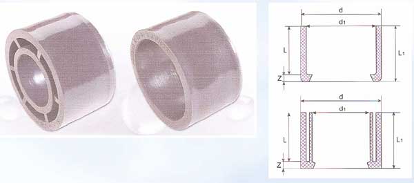 Pressure Pipe Fittings - Reducing Bush with Solvent Socket - (U-PVC)