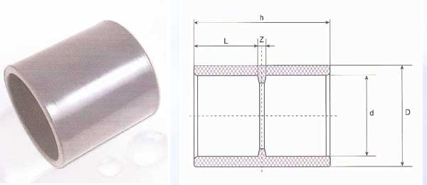 Pressure Pipe Fittings - Double Socket (U-PVC)