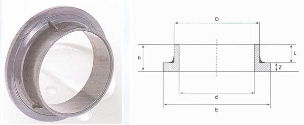 Pressure Pipe Fittings - Wall Cross Flanges (U-PVC)