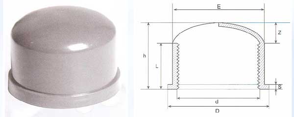 Pressure Pipe Fittings - Female Threaded End Cap (U-PVC)